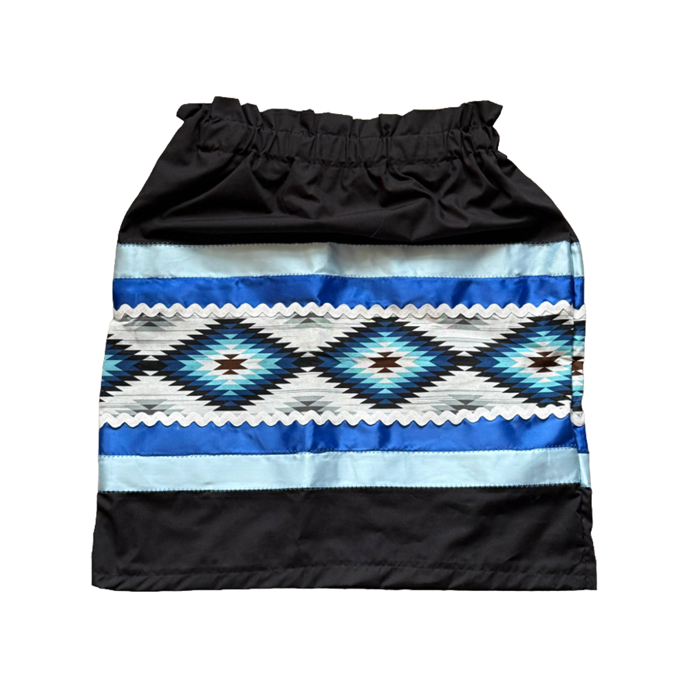 Children's Ribbon Skirt - Black & Blues