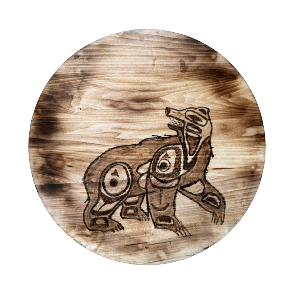 West Coast Bear Round Wood Burning